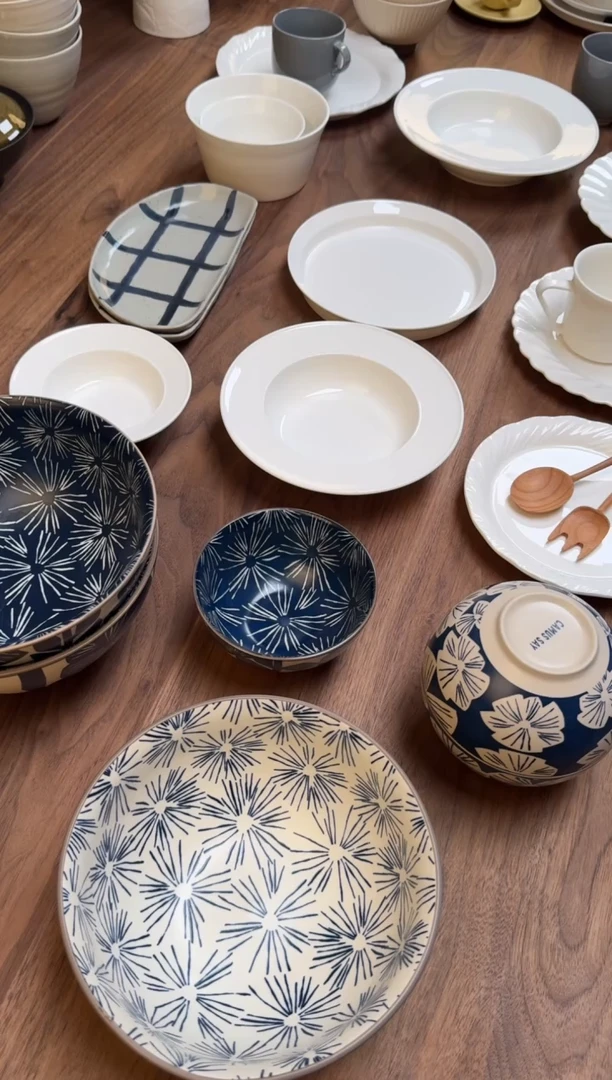 陶瓷折边中盘单只瑕疵