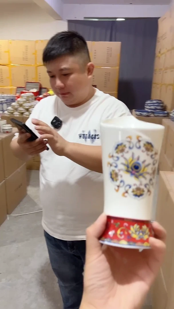 瓷片景德镇陶瓷筷子筒