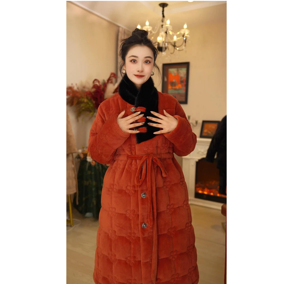 【好柿发生●长款】2025款女士家居服长袖睡衣女款长袍加厚保暖