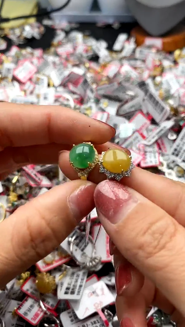 【闪购商品】翡翠戒指银S925镶嵌 33333333     8