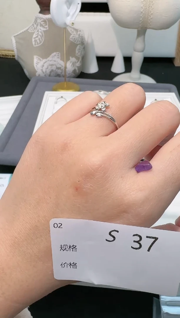 【闪购商品】水晶珠宝半成品银S925镶嵌多样性发一S37