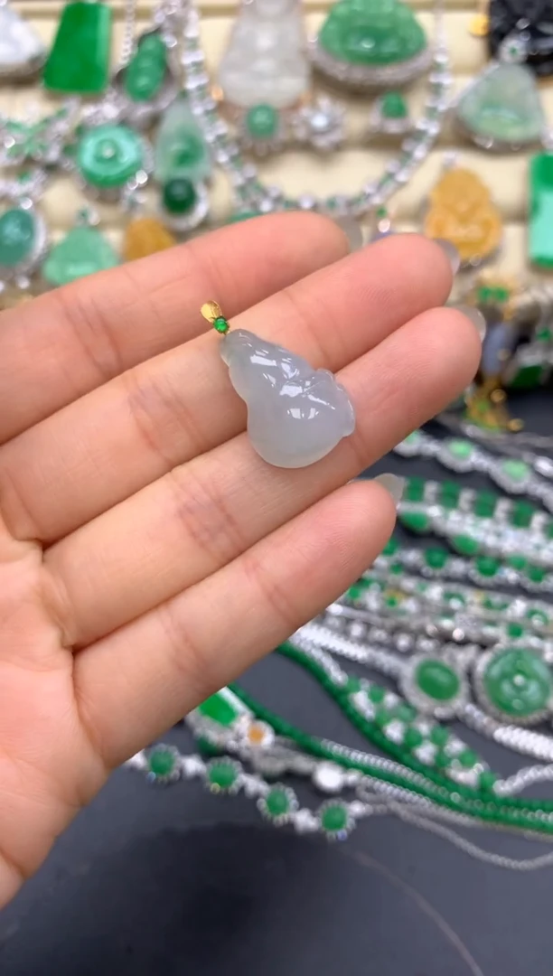 【闪购商品】翡翠颈饰18K金镶嵌83-中国好珍宝