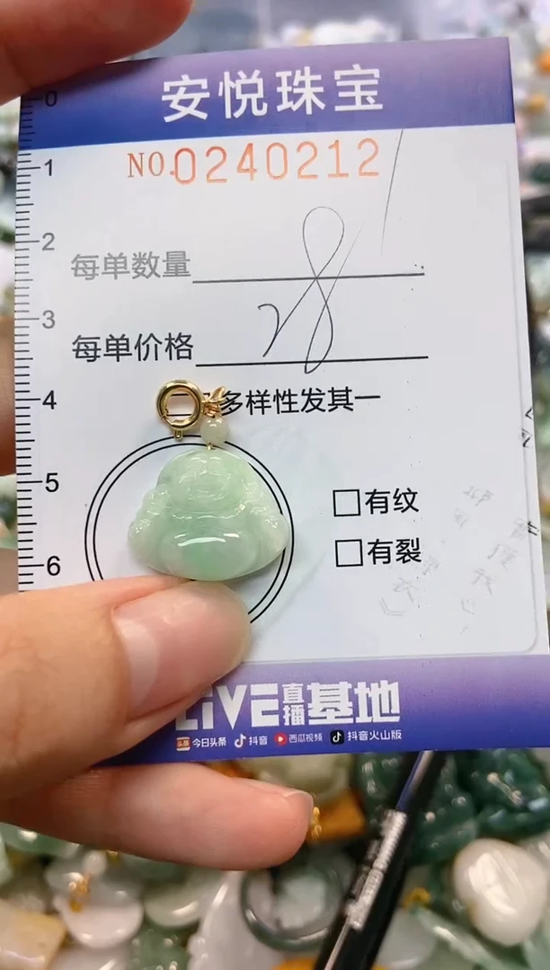 翡翠未镶嵌颈饰闪购0240212