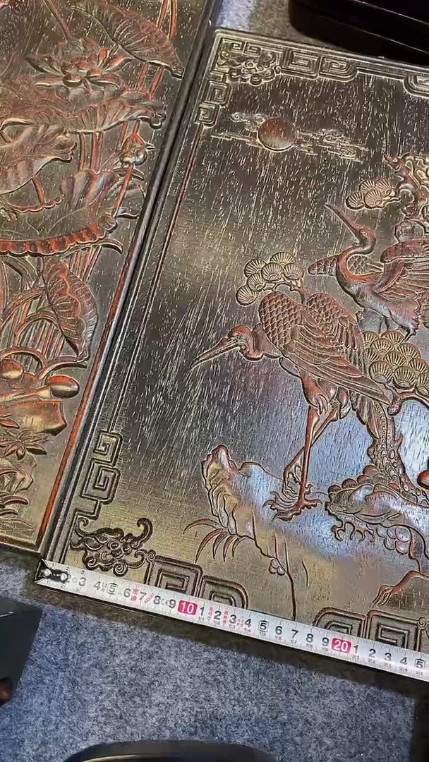 木紫檀雕刻一物一拍
