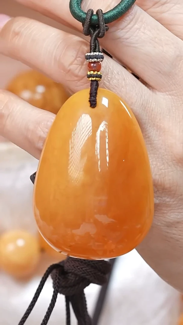 蜜蜡颈饰未镶嵌5376天然蜜蜡珠宝奇石云端妖孽全部保真