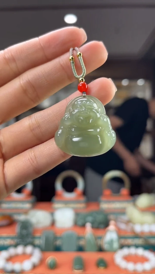 和田玉未镶嵌颈饰佩佩30mm左右