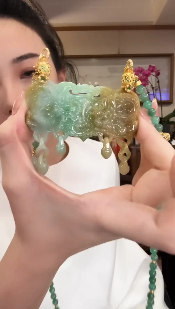 颈饰未镶嵌翡翠国风1