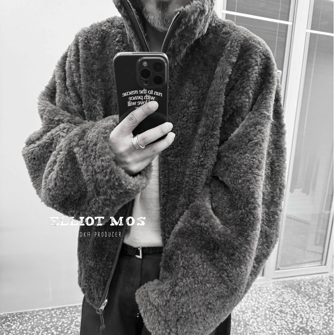 Elliot Mos"暖焰"~Wool Coat 双面穿羊毛皮毛一体外套-1407