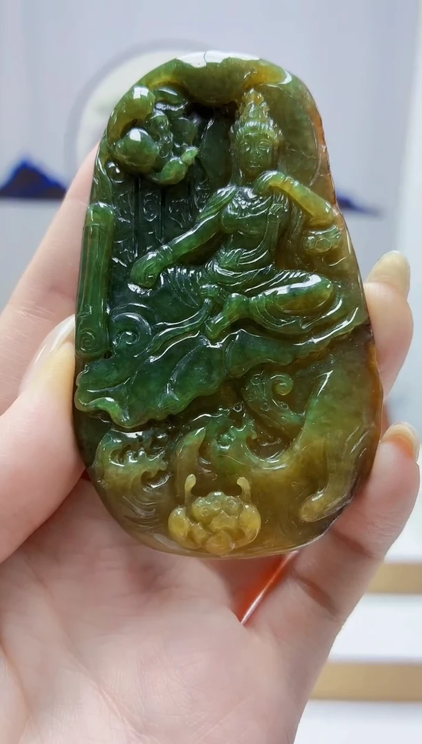 未镶嵌定制翡翠4852jw-毛货挂件41