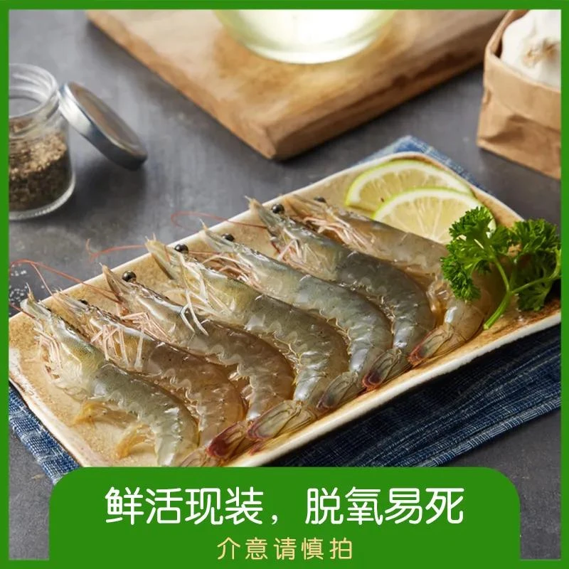 鲜青基围虾约350g/份（鲜活现捞-脱氧易死 介意慎拍）
