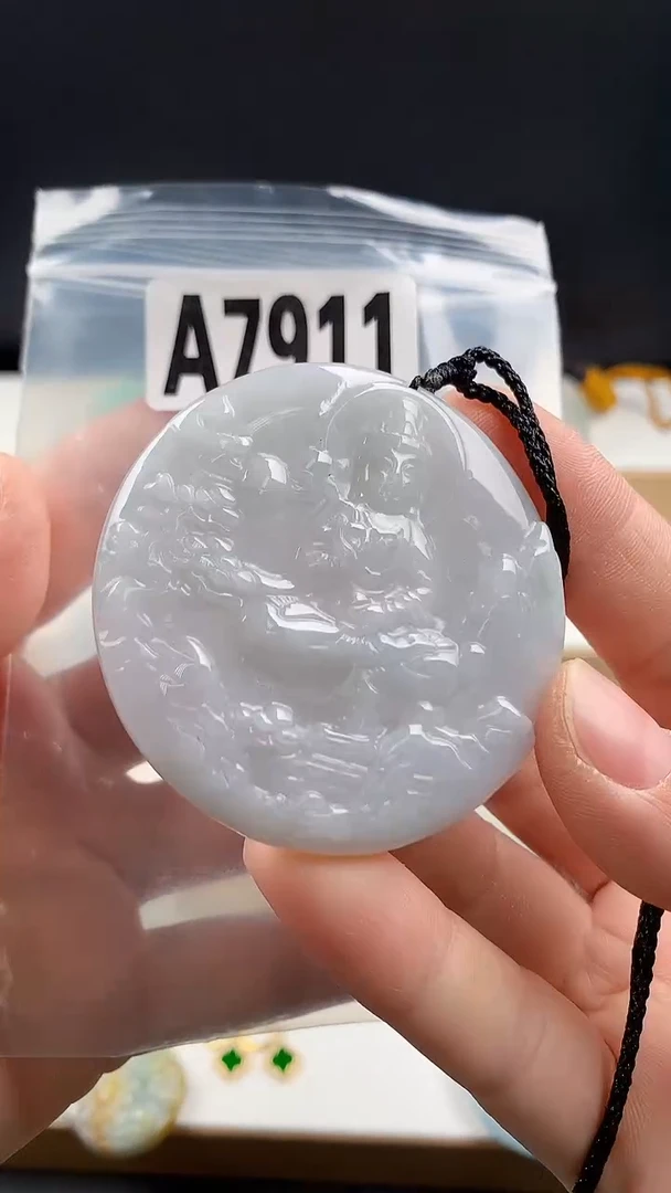 颈饰未镶嵌翡翠天然翡翠吊坠挂件