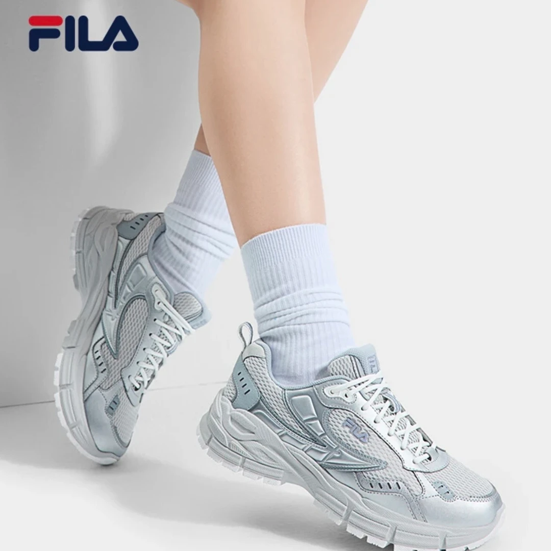 【银齿鞋】FILA斐乐2025新款情侣时尚运动女鞋休闲百搭适合旅游的老