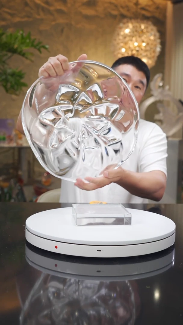 瓷片福利设计款水晶果盘