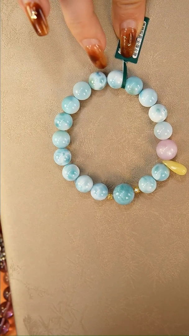 【闪购商品】针钠钙石（海纹石）手链未镶嵌手串