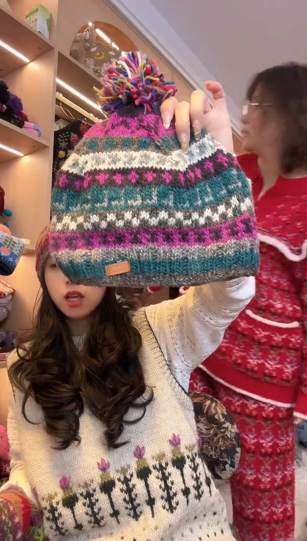 羊毛独*百羊毛单球帽B678