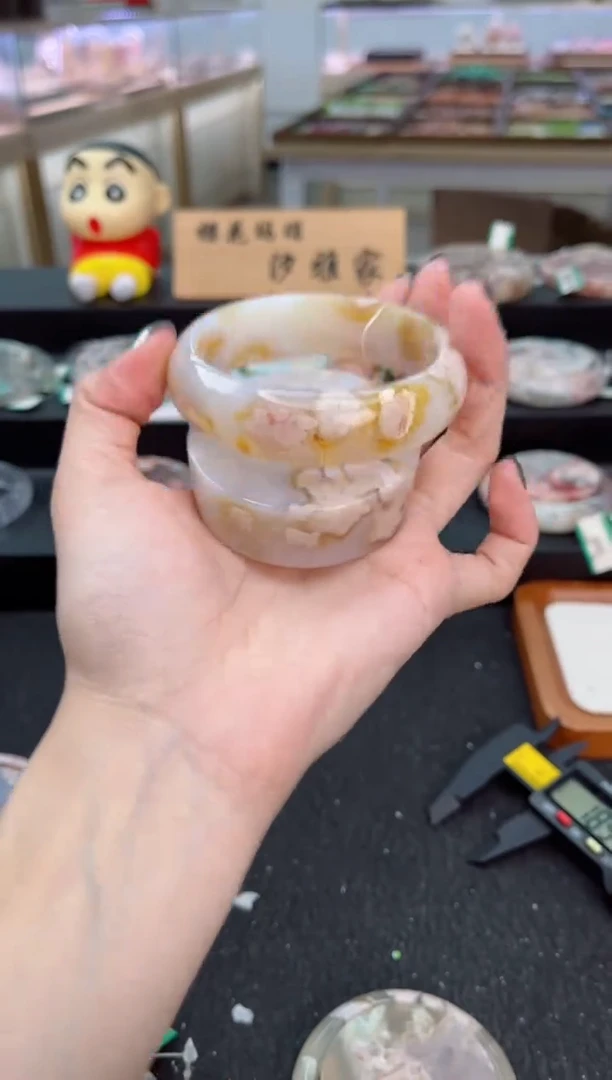 石英质玉手镯未镶嵌62圈口（赠品镯心）3505169