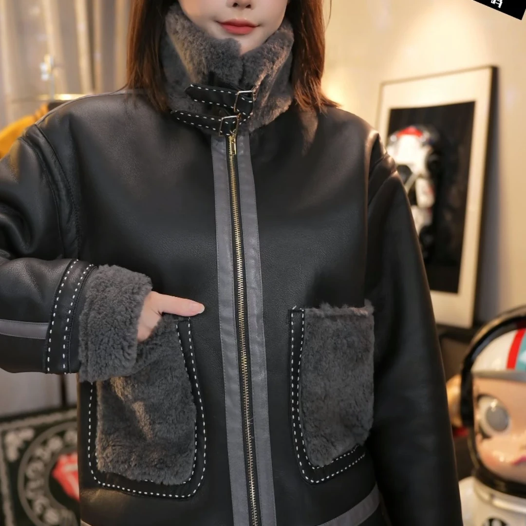 【钱老板】潮牌男士宽松美式百搭时尚保暖夹克棉服外套 W245075