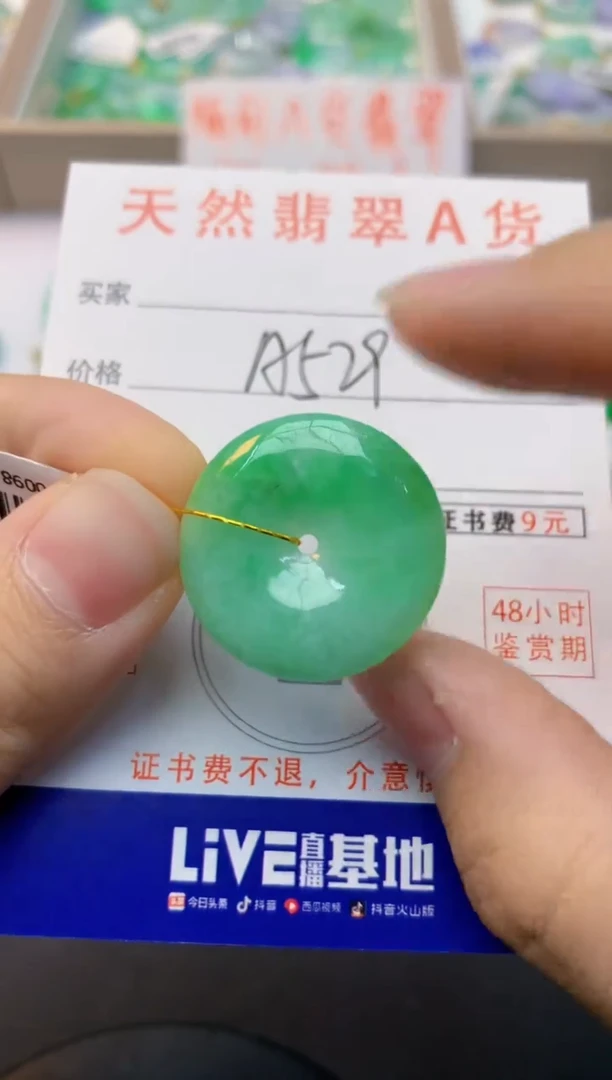 颈饰未镶嵌翡翠天然缅甸A货翡翠百元以上9元证书费自理