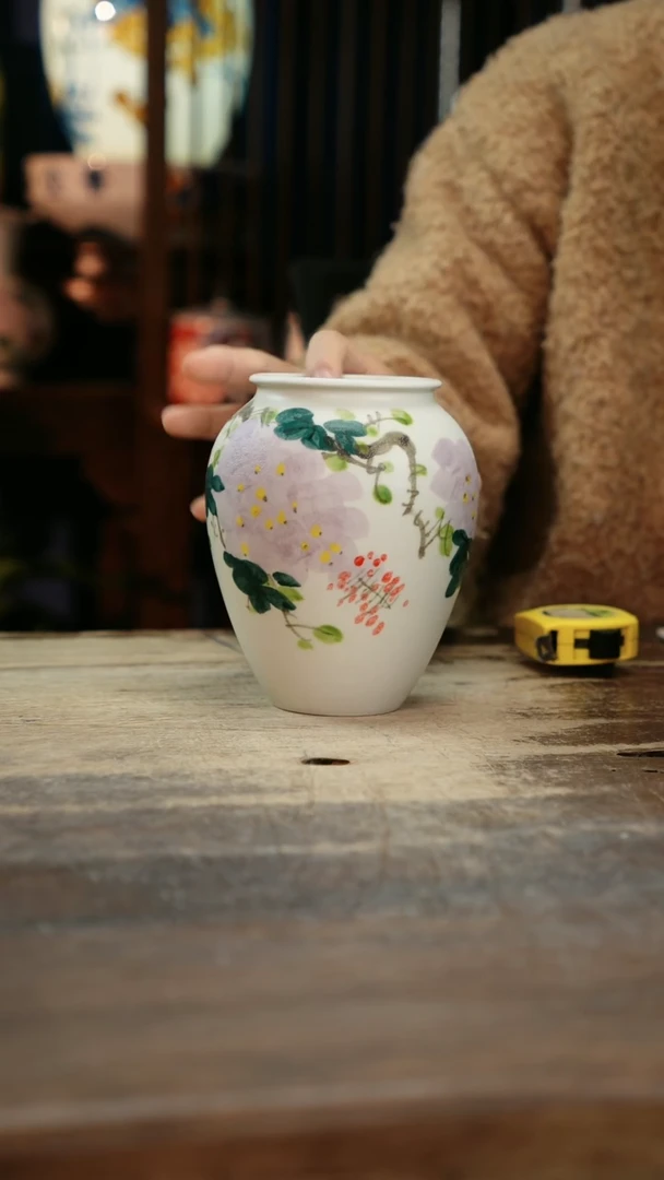 【闪购商品】瓷片景德镇纯手工釉下彩精品花瓶