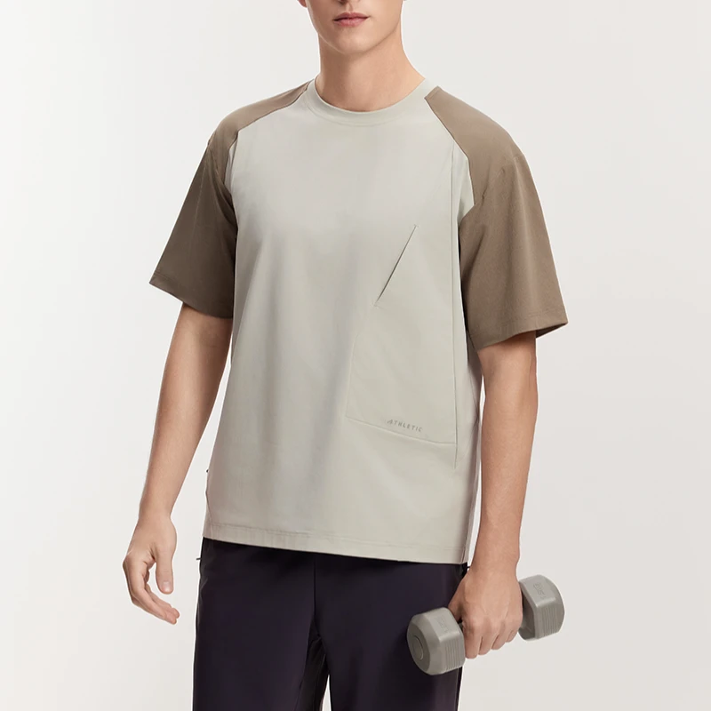 【即发】‘品牌代工’男士机械弹轻户外速干运动圆领短袖DHE0517