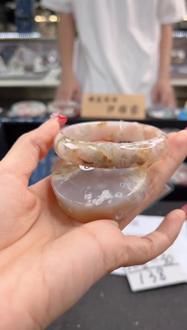 未镶嵌手镯石英质玉55圈口（赠品镯心）155488