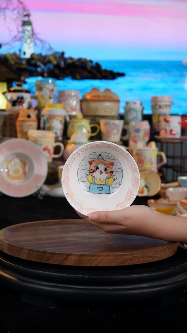 陶瓷便携款手工手绘景德镇陶瓷