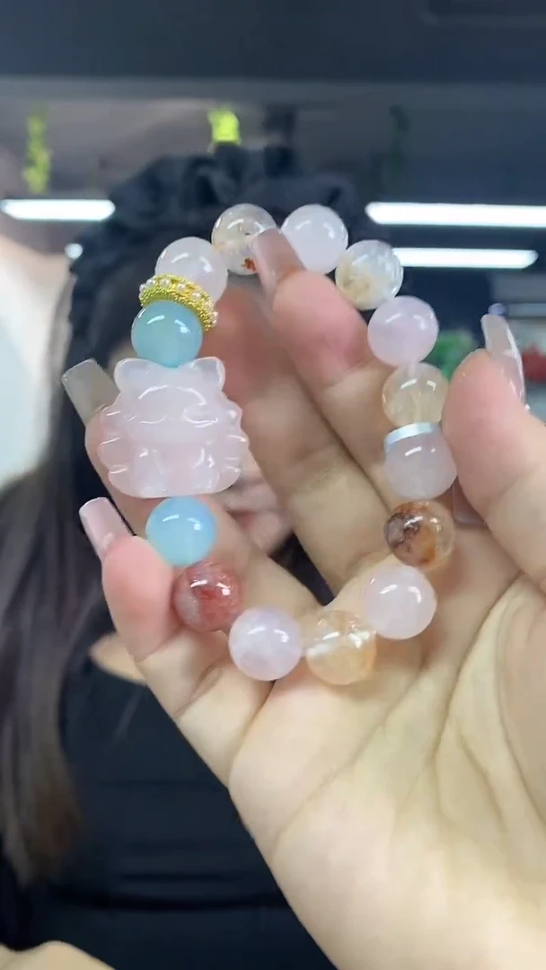 水晶手串未镶嵌多样性发其一颜色微差