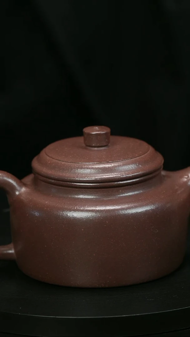 茶壶紫砂低***3H1981陈伟紫泥光素德中