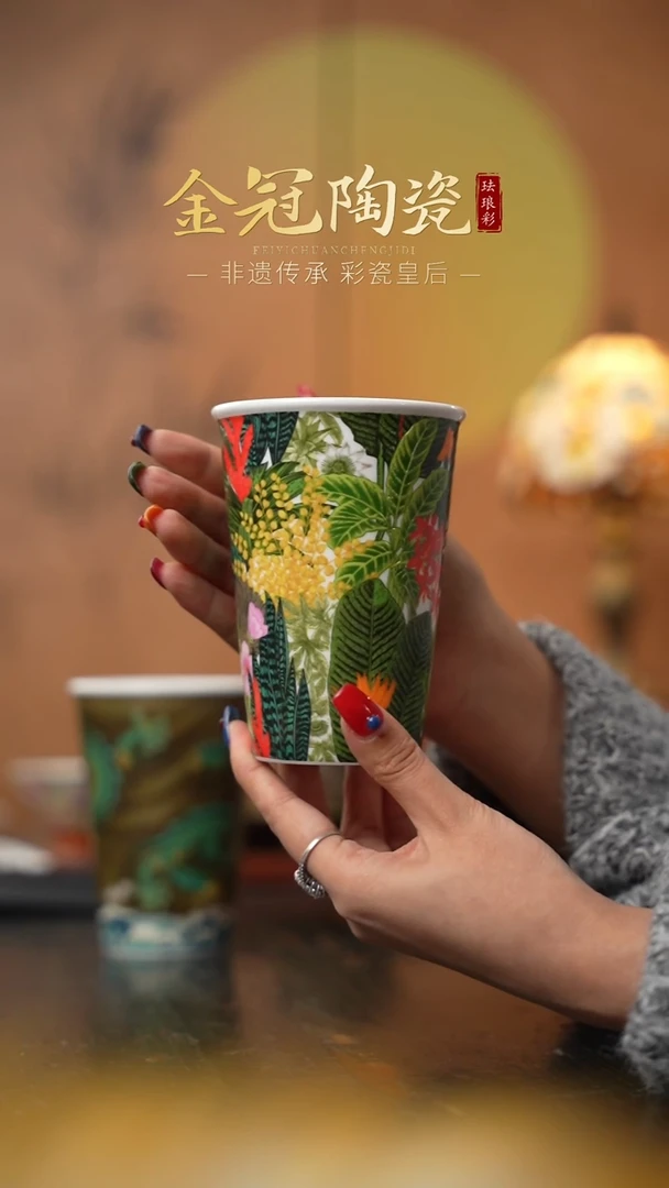 陶瓷丛林绮梦【可乐杯】 绿