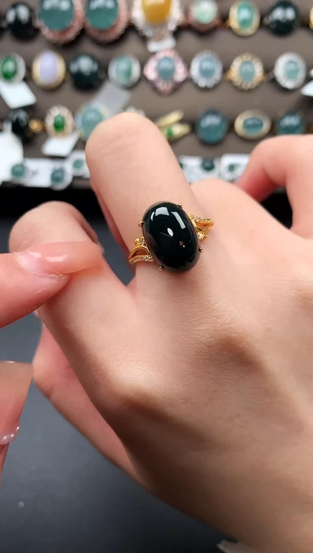 【闪购商品】翡翠戒指银S925镶嵌5214214