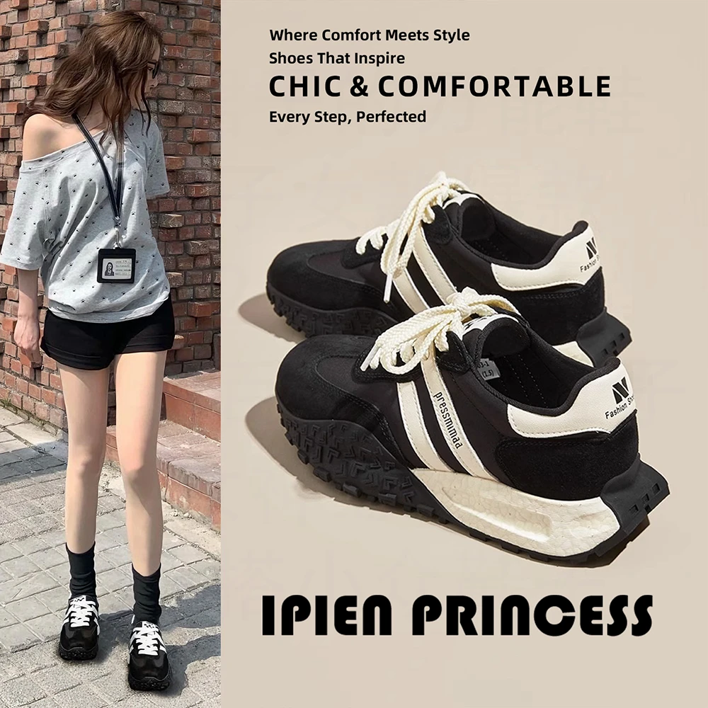 复古经典德训鞋2025秋季新款爆款老爹鞋运动鞋女士休闲鞋增高女鞋