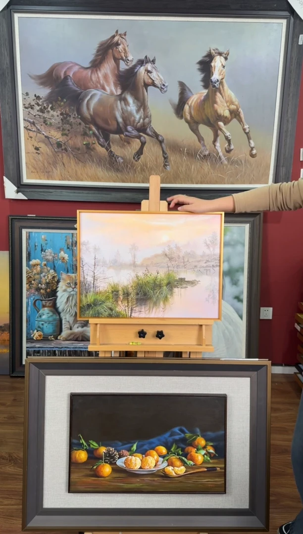 油画【15号】约53*35cm丨朝鲜原创纯手绘孤品油画丨顺丰包邮