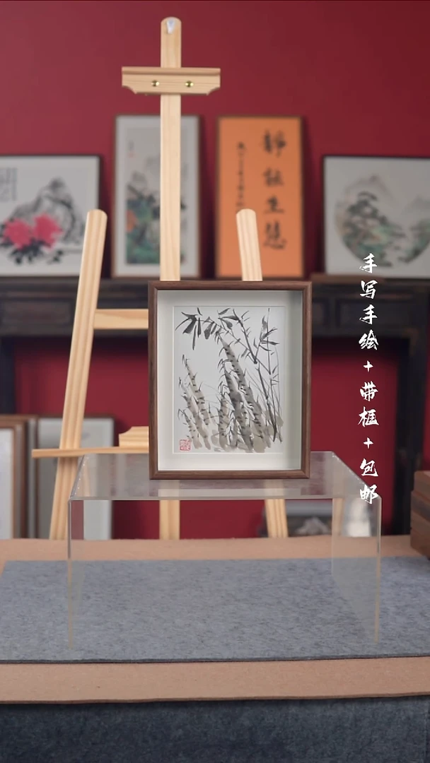 国画手写手绘-10寸摆台-花鸟作品