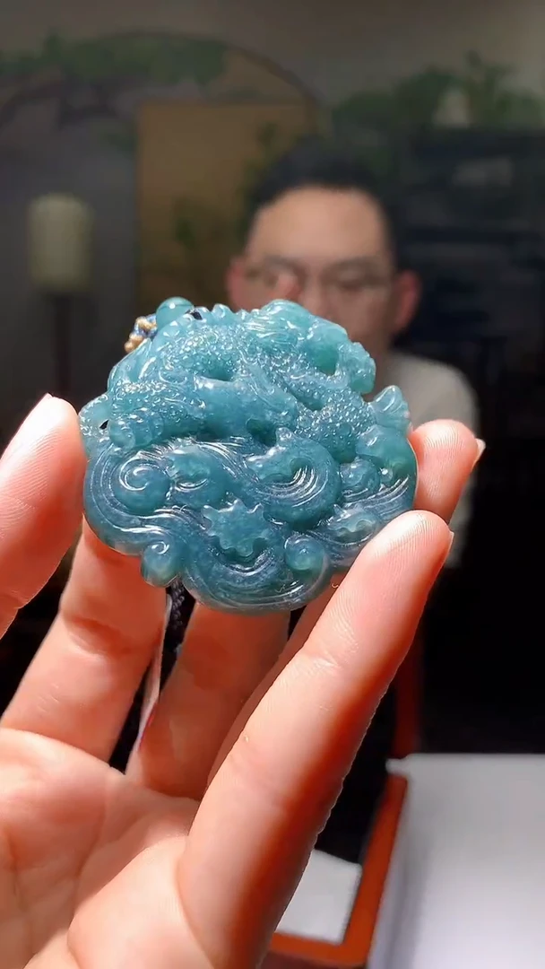 【闪购商品】定制翡翠未镶嵌1019hm-毛货挂件16