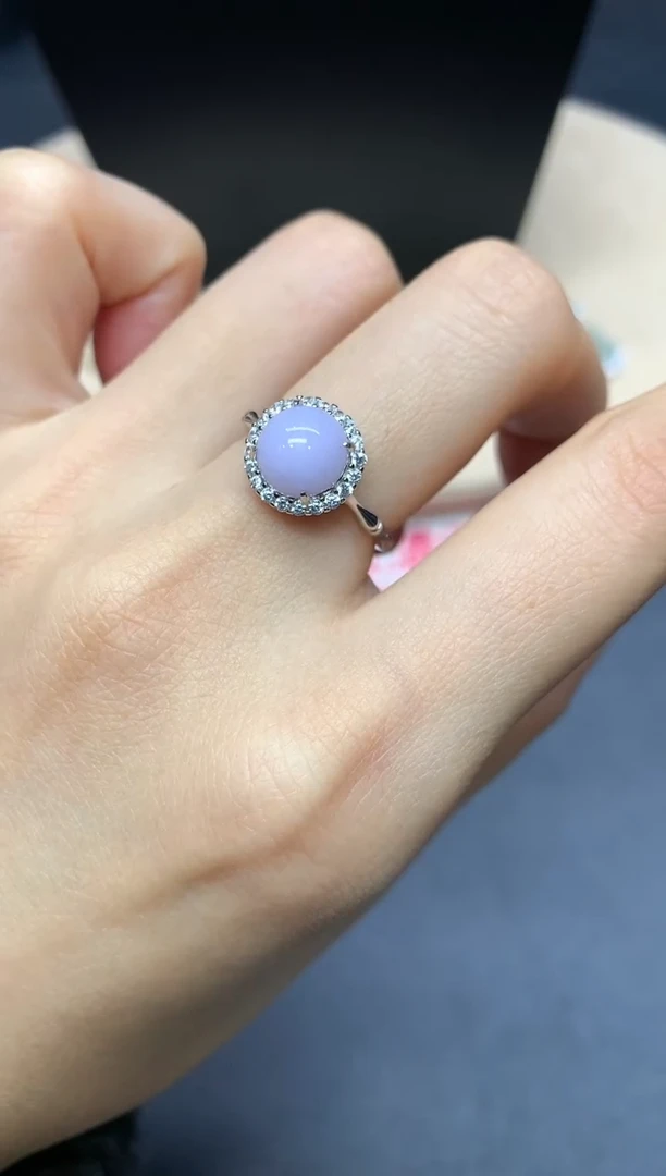 【闪购商品】翡翠戒指银S925镶嵌蛋面【无服务费】