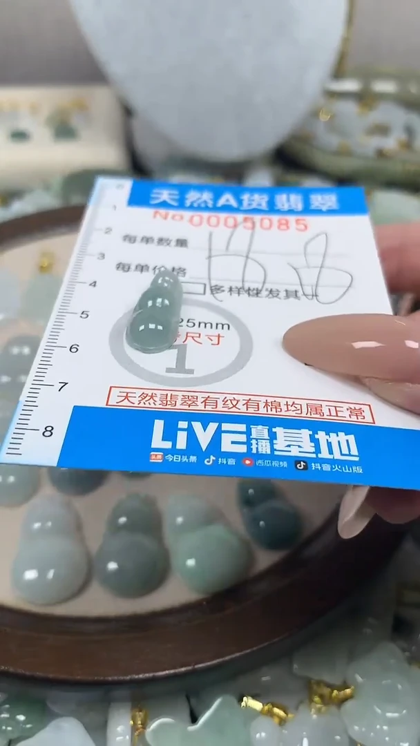 翡翠未镶嵌颈饰净货挂件-5085