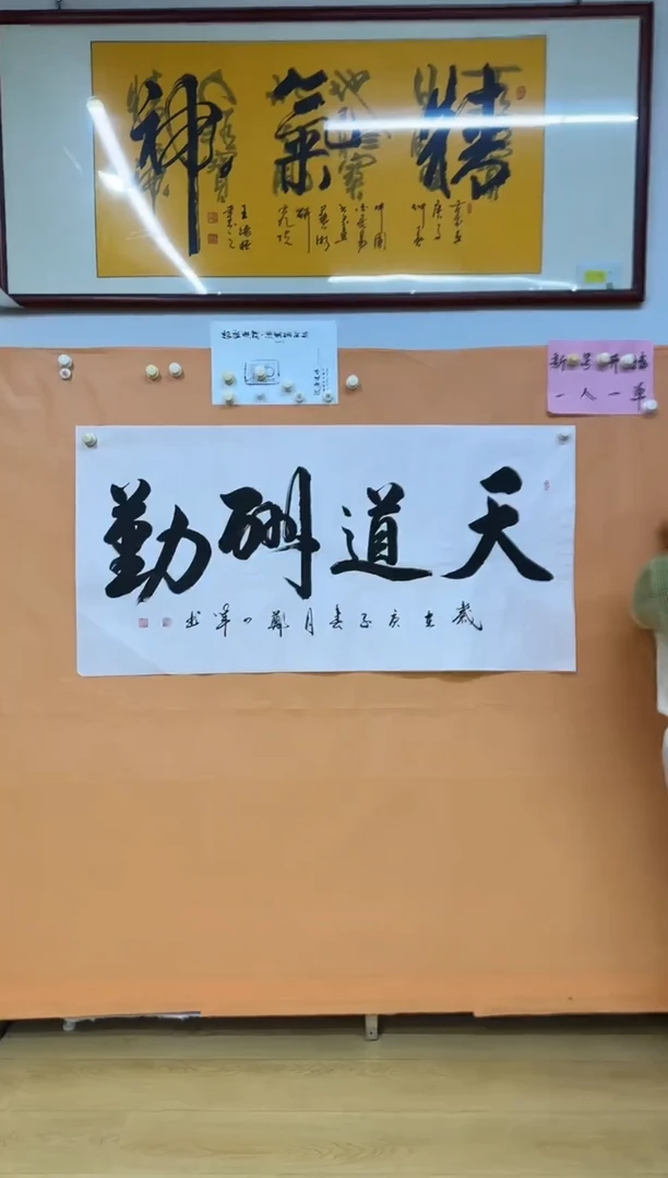 书法天道酬勤作品