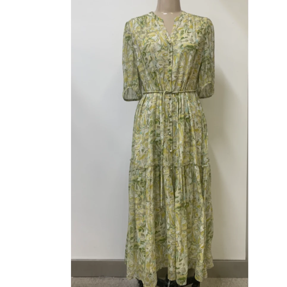 【妍妍专享】朗姿桑蚕丝气质长裙LCET05WOP354