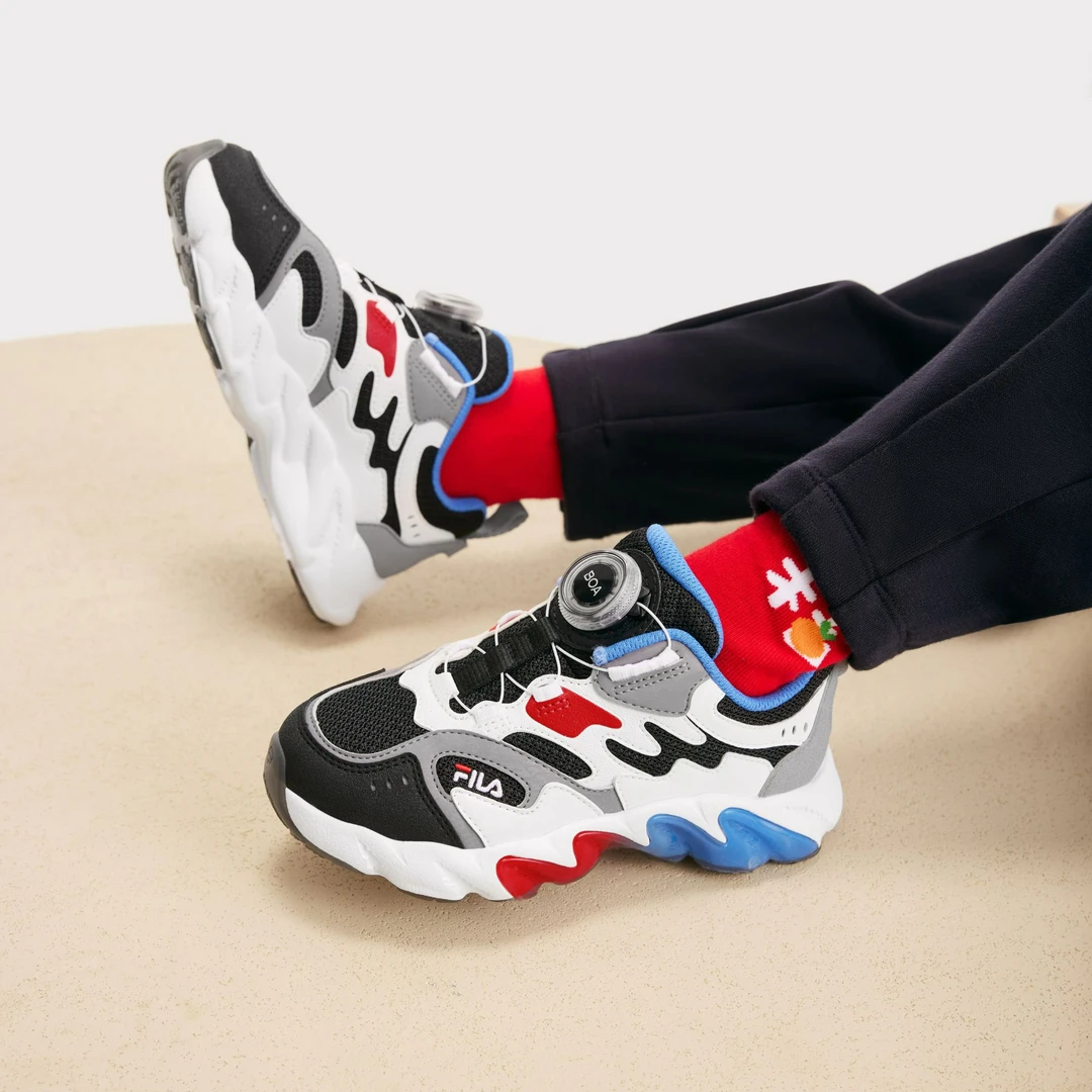 Fila/斐乐春季新款运动鞋【小童蕨草】休闲防滑锁扣K14B511606