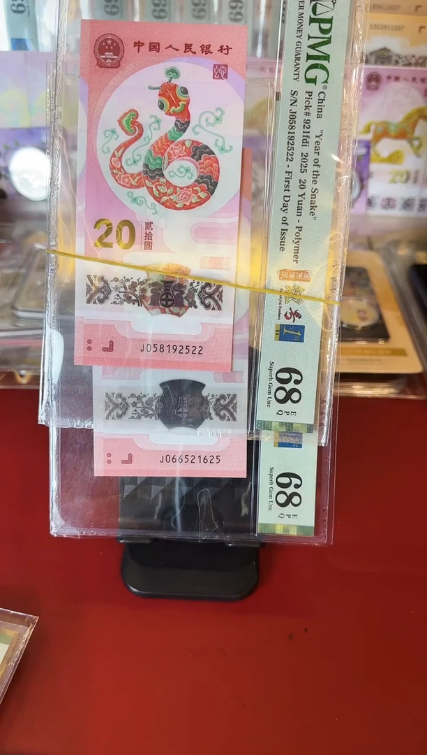 塑料2025 蛇钞  2张  如图