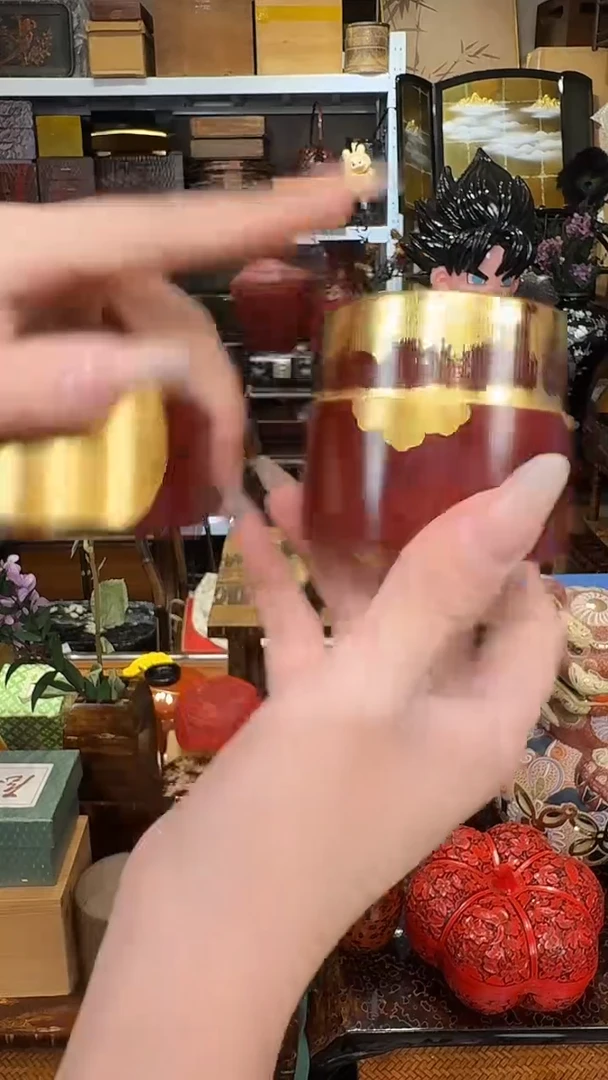 茶枣竹节 微瑕 大漆