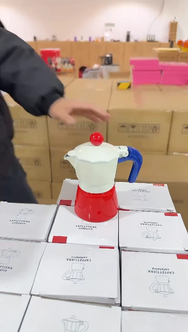 红白意式1杯份摩卡咖啡壶