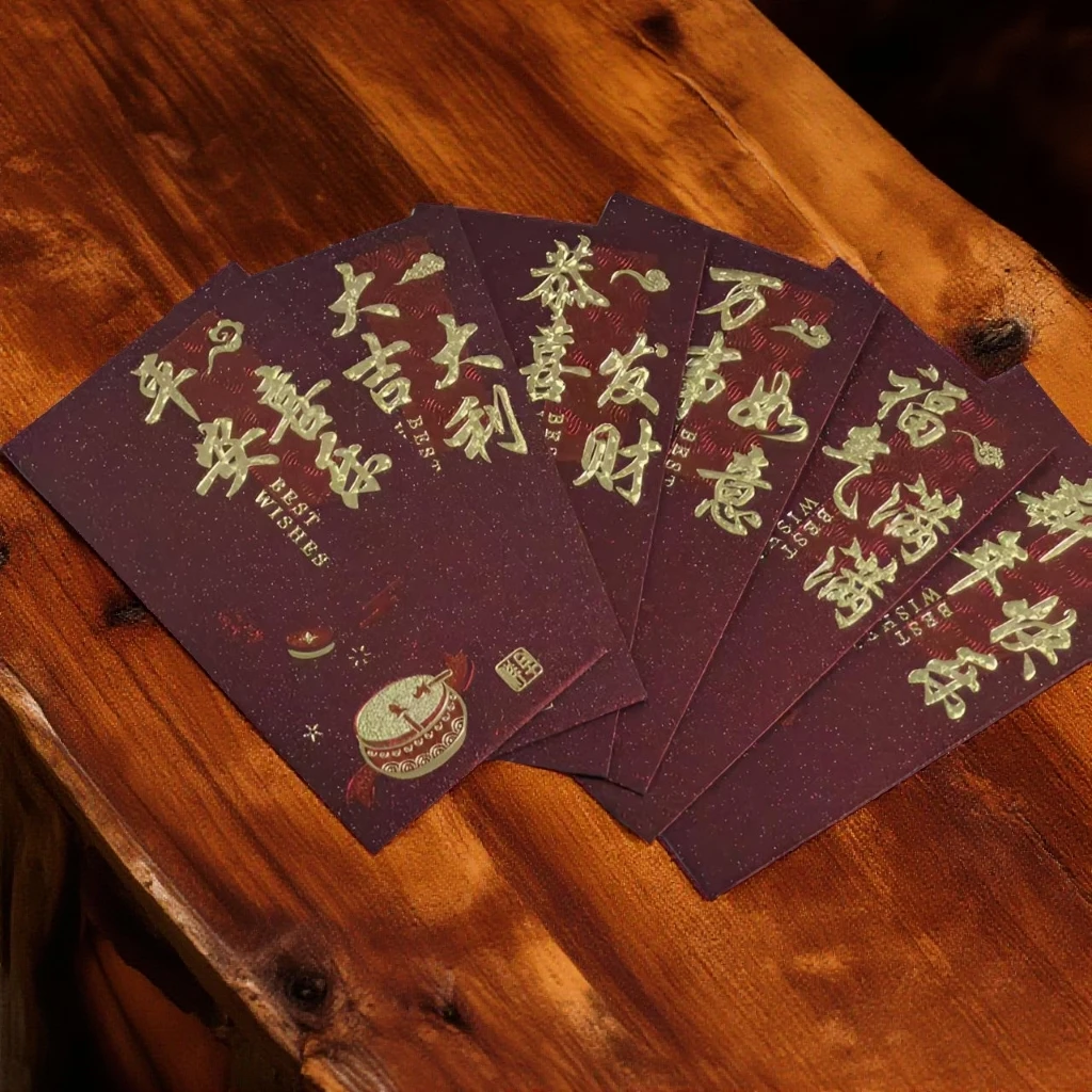 新款创意红包袋春节复古磨砂红包袋2026年最新款仪式感烫金利是封