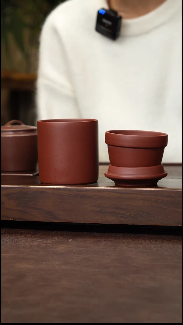 茶壶紫砂红清水快乐杯