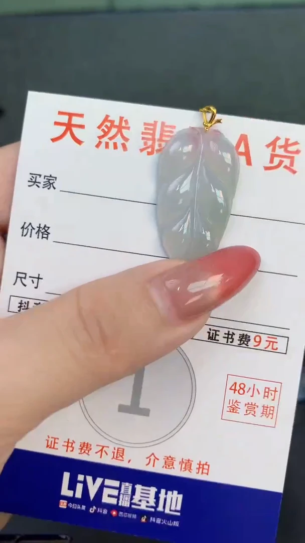 颈饰未镶嵌翡翠天然A货翡翠挂件