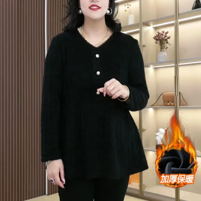 苏迷轻奢时尚百搭宽松上衣2024秋冬款品质气场强大女装ZB6410