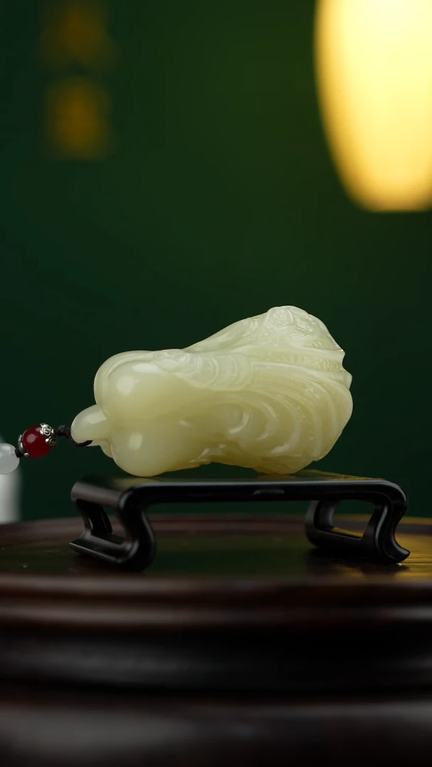 玉【手握百财】天然玉石手把件