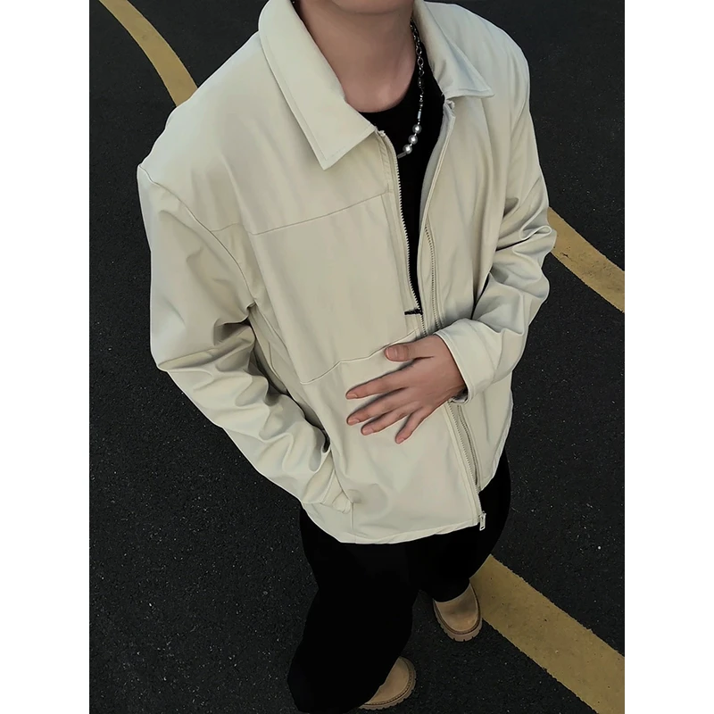 美式三防行政夹克男款秋季高级感轻熟风上衣户外翻领正肩硬挺外套