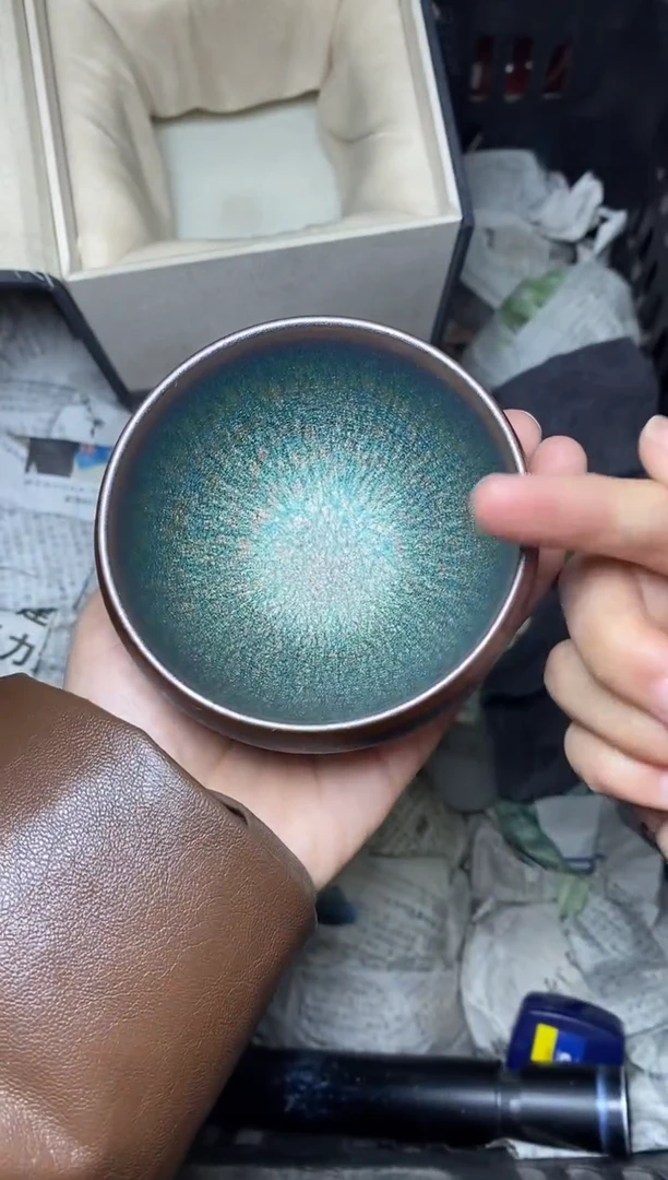 【闪购商品】茶盏糖果 蓝钵 盏三疯建盏茶器