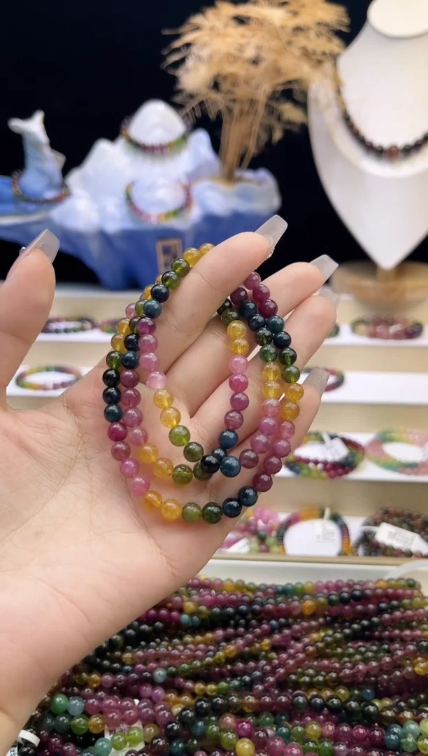 【闪购商品】碧玺/未镶嵌J6mm+碧玺多圈多样性发货